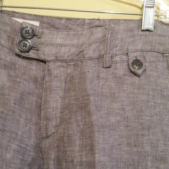 NWT, InWear   , ladies linen ,dark and light grey blend,  trouser, size US 6 - Picture 3 of 13
